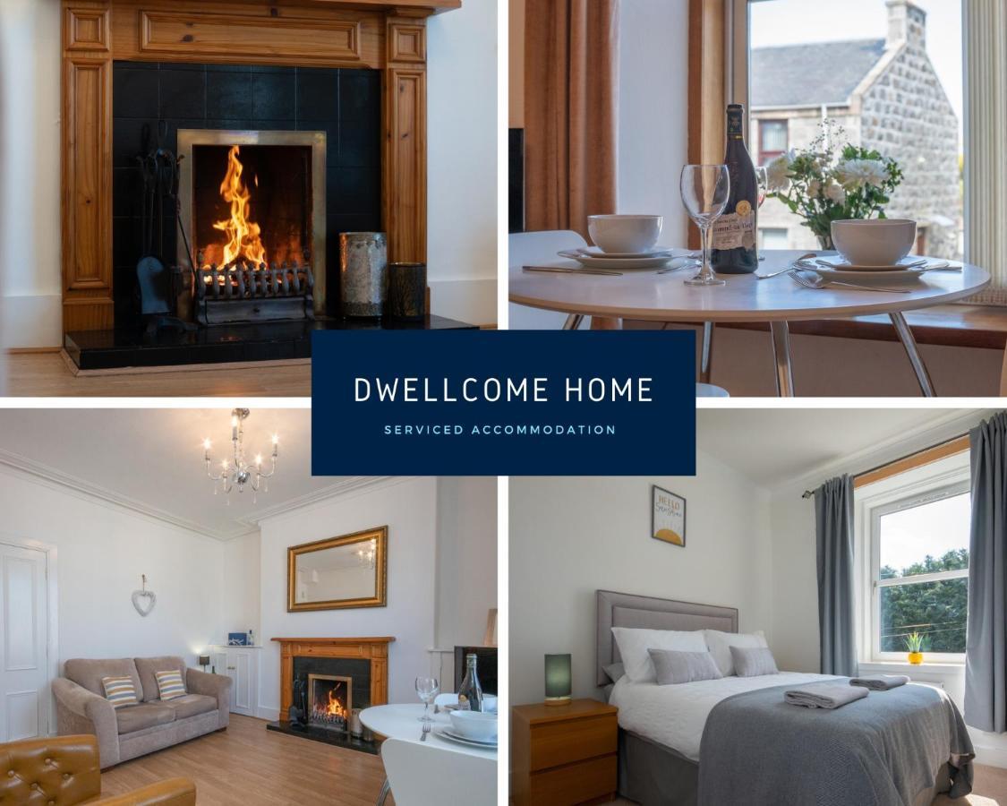 Dwellcome Home Ltd 1 Bed Apt, Half Mile To Union Street Yet Quiet, Free Parking, Fast Wifi, Ideal For Long Term Contractor, Etc Stays, Fully Equipped Kitchen, Regular Housekeeping Option - See Our Site For Assurance Абердин Екстер'єр фото